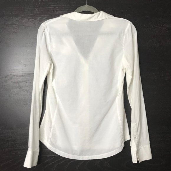 James Perse White Button Down Lightweight Top - Picture 4 of 7